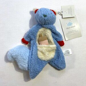 Cloud Island Security Blanket, Blue Squirrel with Acorn - Baby